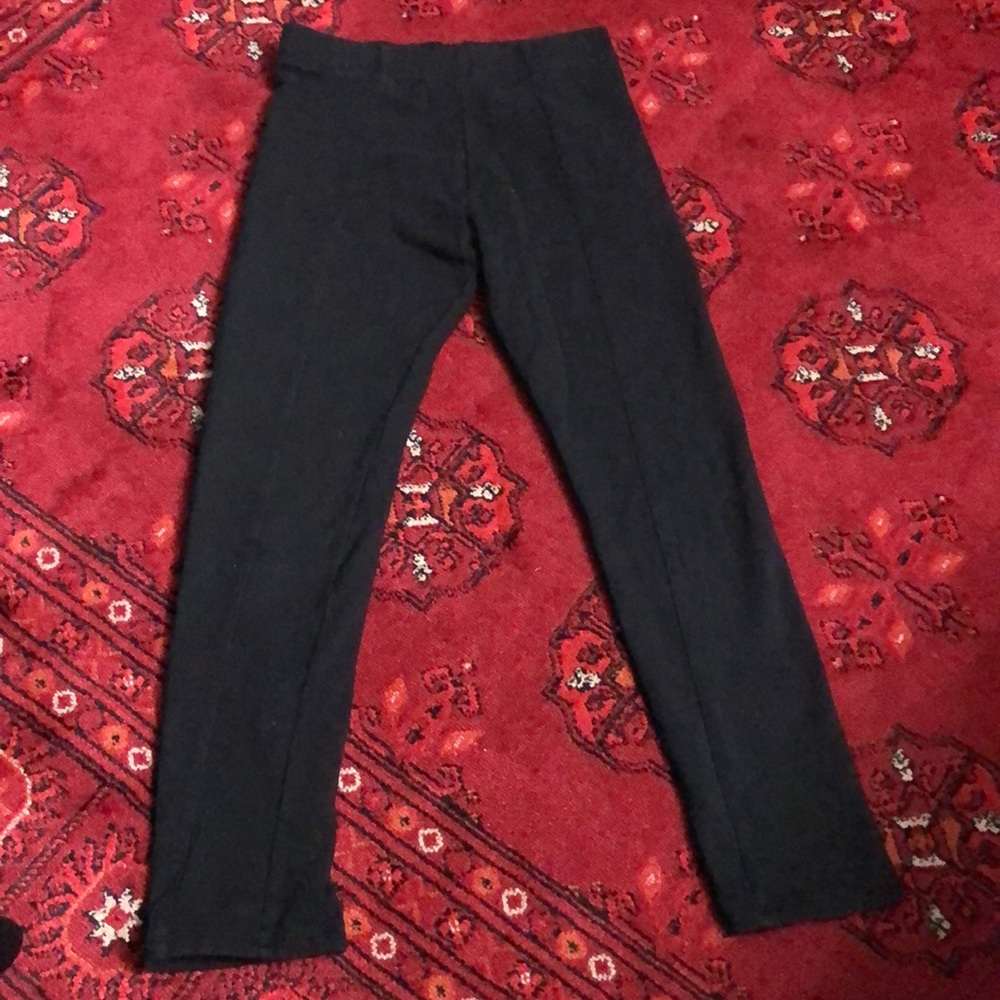 H&M GIRLS BLACK LEGGINGS SIZE 9-10 years
